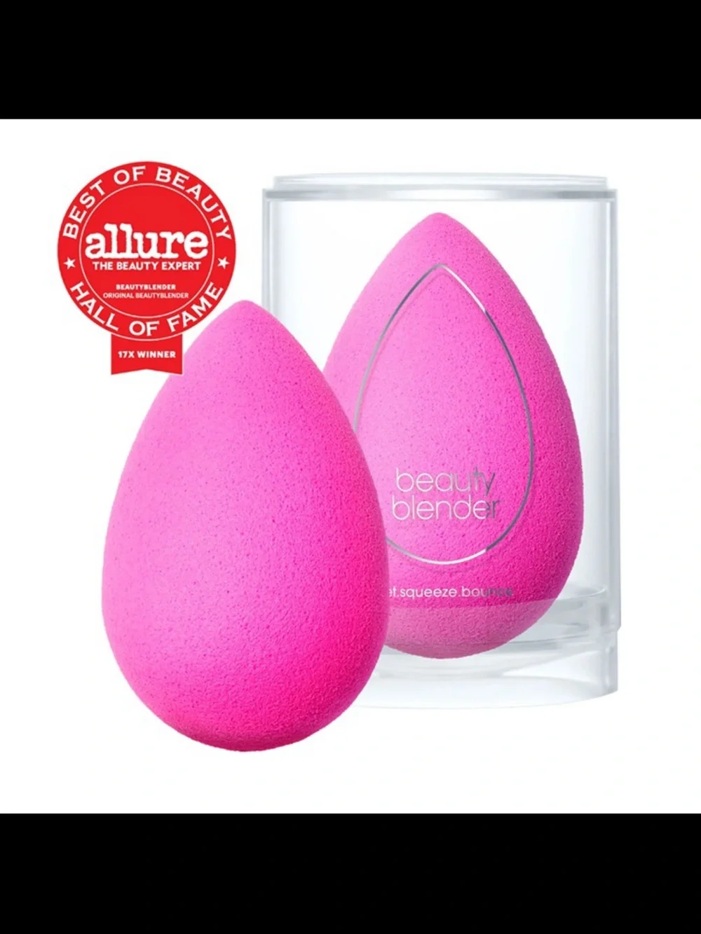 NIB Beauty Blender Bundle: Original Makeup Sponge AND Powder Pocket Puff